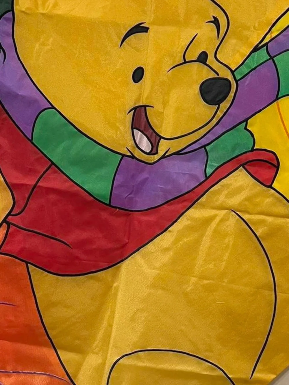 1997 Winnie the Pooh Bluster Day Windsculps Yard Flag